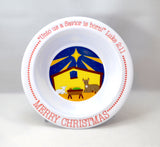 Christmas Manger Plate and Bowl Set