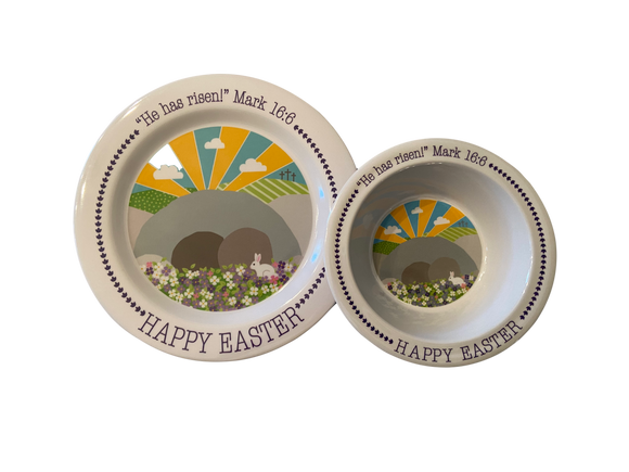 Easter Plate and Bowl Set