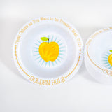 Golden Rule Plate and Bowl Set