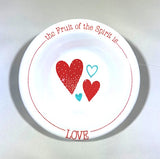 Love Plate and Bowl Set