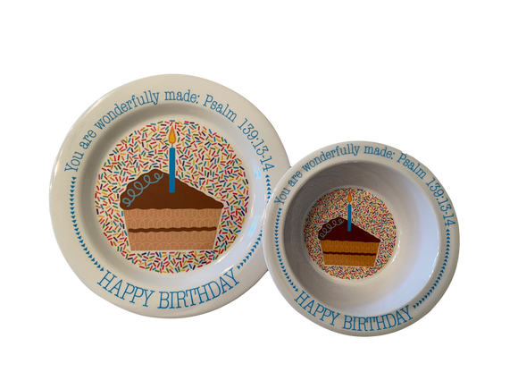 Birthday Plate and Bowl Set