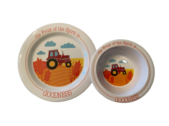 Goodness Plate and Bowl Set