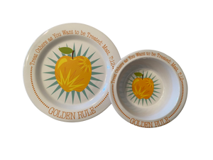 Golden Rule Plate and Bowl Set